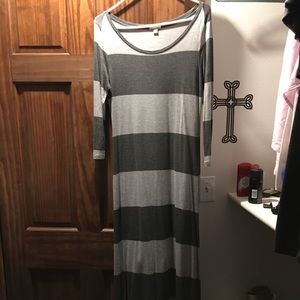 Floor length gap dress